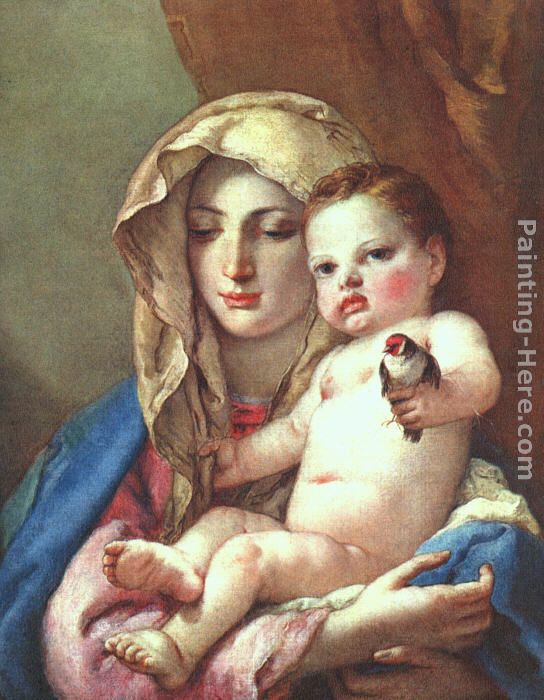 Madonna of the Goldfinch painting - Giovanni Battista Tiepolo Madonna of the Goldfinch art painting